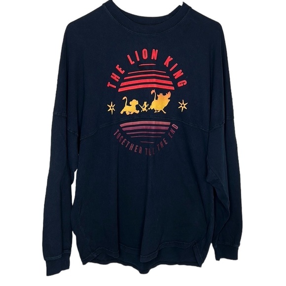 Disney Spirit Jersey The Lion‎ King Pridelands Long Sleeve Navy Blue Medium - Picture 2 of 6